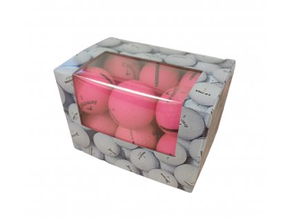 CALLAWAY Supersoft Matte hrané míčky v krabičce, růžové - kvalita A (12ks)