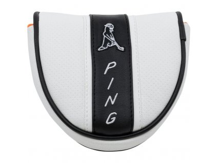 PING Mallet PP58 headcover na putter bílo-černý
