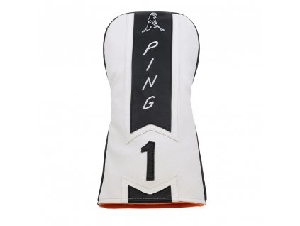 PING PP58 headcover na driver bílo-černý