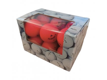 CALLAWAY Supersoft Matte hrané míčky v krabičce, červené - kvalita A (12ks)