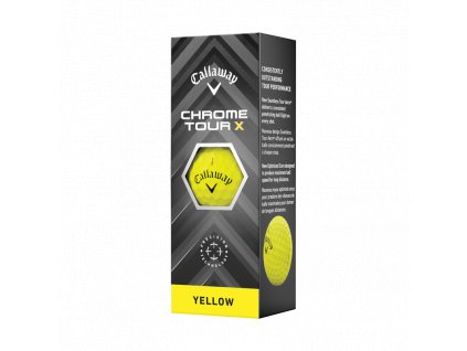 CALLAWAY Chrome Tour X golfové míčky žluté (3 ks)