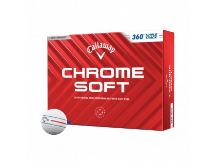 CALLAWAY Chrome Soft 24 Triple Track 360° golfové míčky bílé (12 ks)