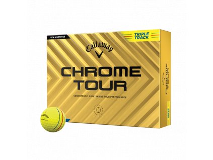 CALLAWAY Chrome Tour 24 Triple Track míčky žluté (12 ks)
