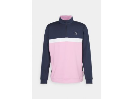 PUMA Pure Colourblock pánská mikina růžovo-černá
