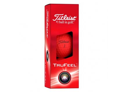 TITLEIST TruFeel golfové míčky červené (12 ks)