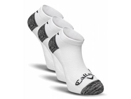 CALLAWAY Sport Low Cut pánské ponožky bílo-šedé - 3 páry