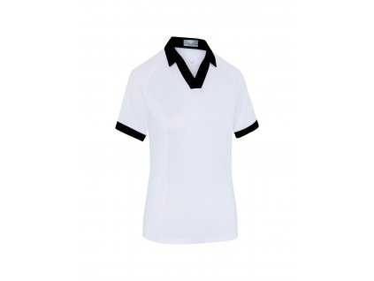 CALLAWAY Sleeve V-Placket Colourblock dámské tričko bílo-modré