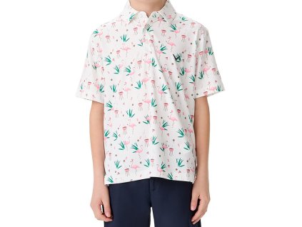 CALLAWAY All Over Flamigo Printed dětské tričko bílé