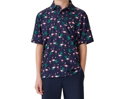 CALLAWAY All Over Flamigo Printed dětské tričko modré