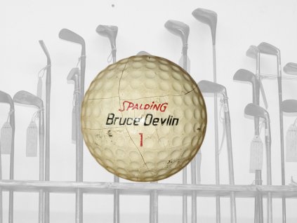Historický golfový míček Spalding Bruce Devlin č.1