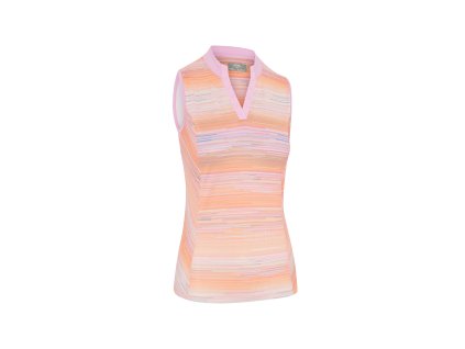 CALLAWAY Striped dámské tričko oranžové