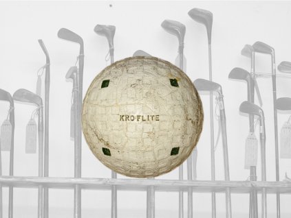Historický golfový míček Spalding Kro-Flite Mesh