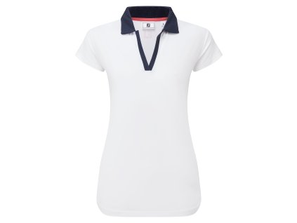 FOOTJOY Cap Sleeve Trim dámské tričko bílo-modré