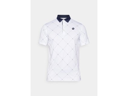 PUMA Pure Argyle pánské tričko bílé
