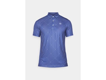 PUMA Pure Argyle pánské tričko modré