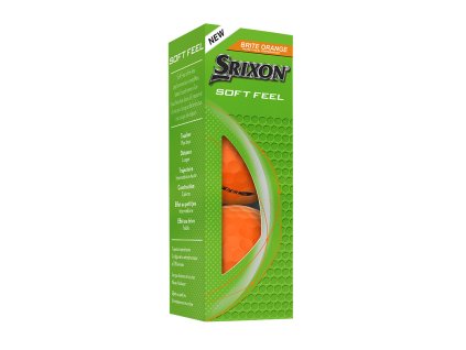 SRIXON Soft Feel 14 Brite golfové míčky - oranžové (3 ks)
