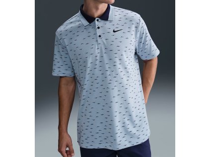 NIKE Dri-Fit Tour Micro pánské tričko modré