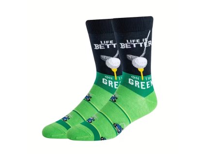 Golfové ponožky modro-zelené
