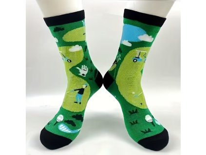 Golfové ponožky zelené