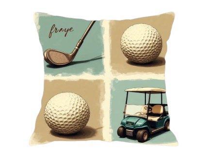 Povlak na polštář s golfovým motivem