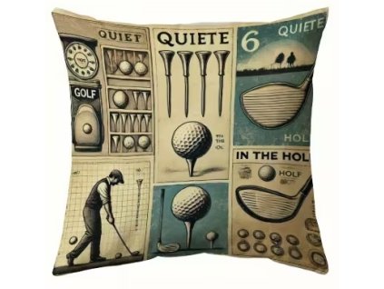 Povlak na polštář s golfovým motivem