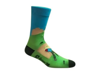 Golfové ponožky modro-zelené