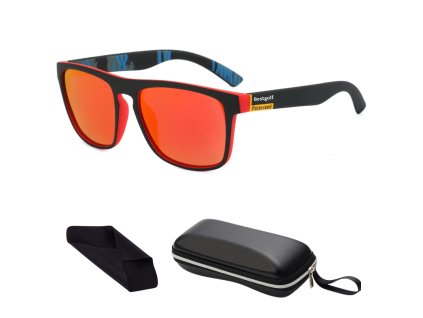 Sluneční brýle Bestgolf Polarized červené + příslušenství