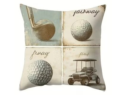 Povlak na polštář s golfovým motivem