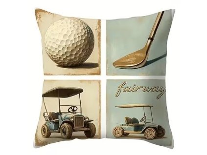 Povlak na polštář s golfovým motivem