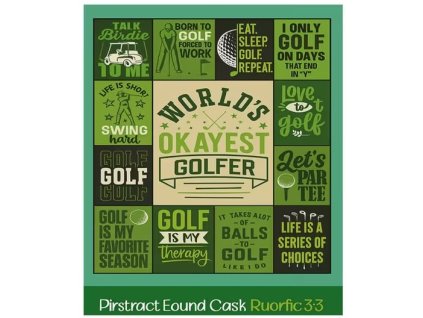 Deka s golfovým motivem 125x100 cm