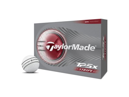Taylor Made TP5x Stripe 26 golfové míčky bílé (12 ks)