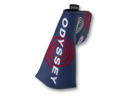 ODYSSEY Swirl headcover na putter Blade modrý
