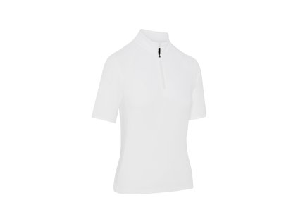 CALLAWAY Rib Play Short Sleeve Mock dámské tričko bílé