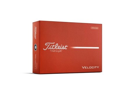 TITLEIST Velocity 26 míčky oranžové - 12 ks