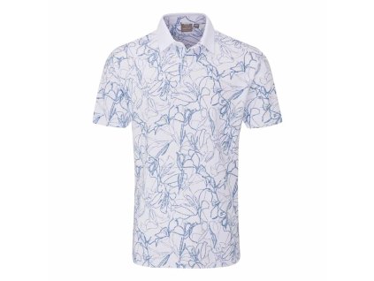 PING Orlando pánské tričko bílo-modré