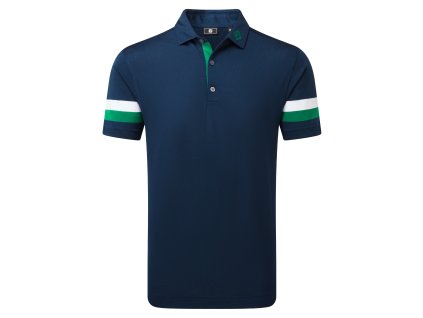 FOOTJOY Sleeve Stripe pánské tričko modro-zelené