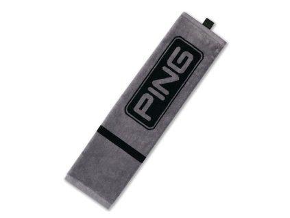 PING ručník Tri Fold šedo-černý
