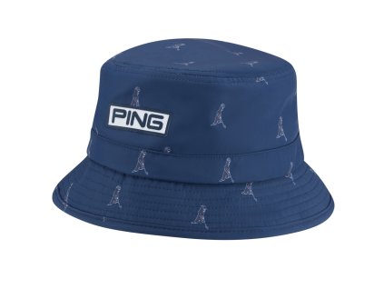 PING Bucket Mr Ping golfový klobouk modrý