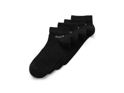 Ecco Longlife Low Cut ponožky černé 2 ks