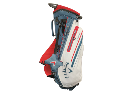 Callaway Chev stand bag bílo-červeno-modrý