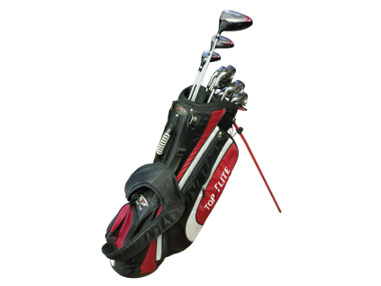 TopFlite pánský golfový set na levou stranu + vozík