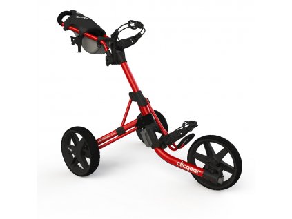 CLICGEAR 3.5+ golfový vozík červený + Golfová pravidla 2019