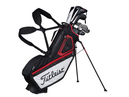 TITLEIST bag na záda Players 5 černo-bílo-červený + Golfová pravidla
