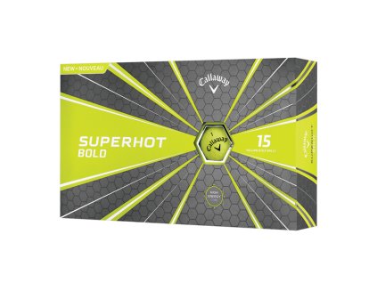 CALLAWAY golfové míčky Superhot Bold 18 žluté (15 ks)