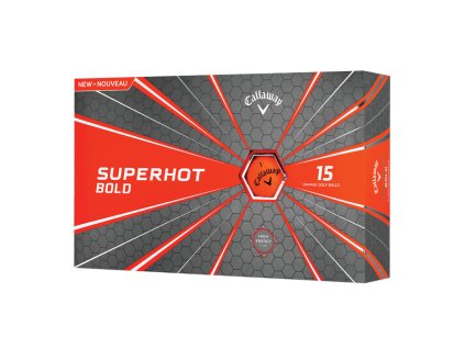 CALLAWAY golfové míčky Superhot Bold 18 oranžové (15 ks)