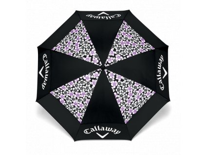 CALLAWAY dámský deštník 60" Uptown 18 černo-fialový