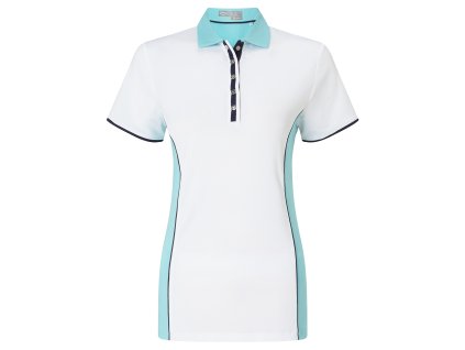CALLAWAY dámské tričko Sleeveless Blocked bílo-tyrkysové
