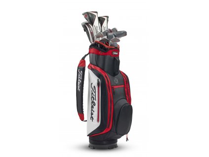 TITLEIST bag na vozík Lightweight 14 černo-bílo-červený