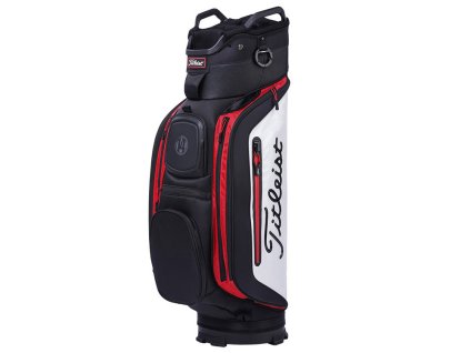 TITLEIST bag na vozík Deluxe černo-bílo-červený + Golfová pravidla