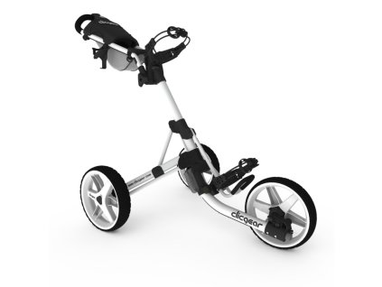CLICGEAR 3.5+ golfový vozík bílý + Golfová pravidla 2019